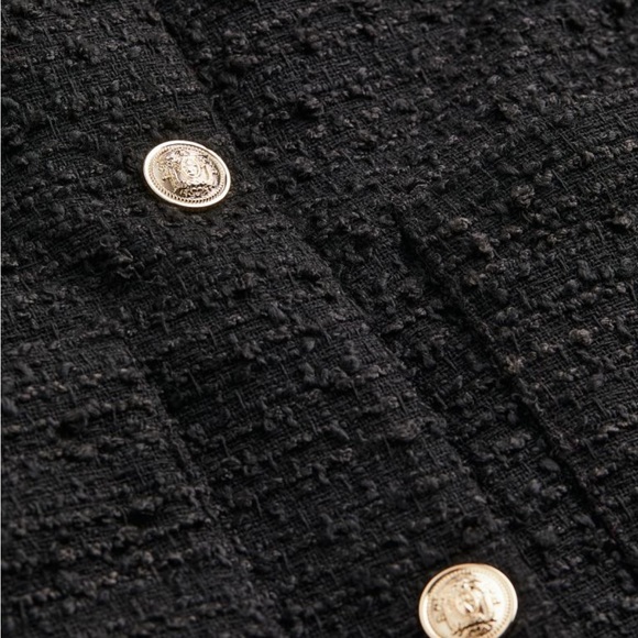 H&M textured weave boucle tweed jacket - Picture 5 of 6